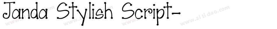 Janda Stylish Script字体转换